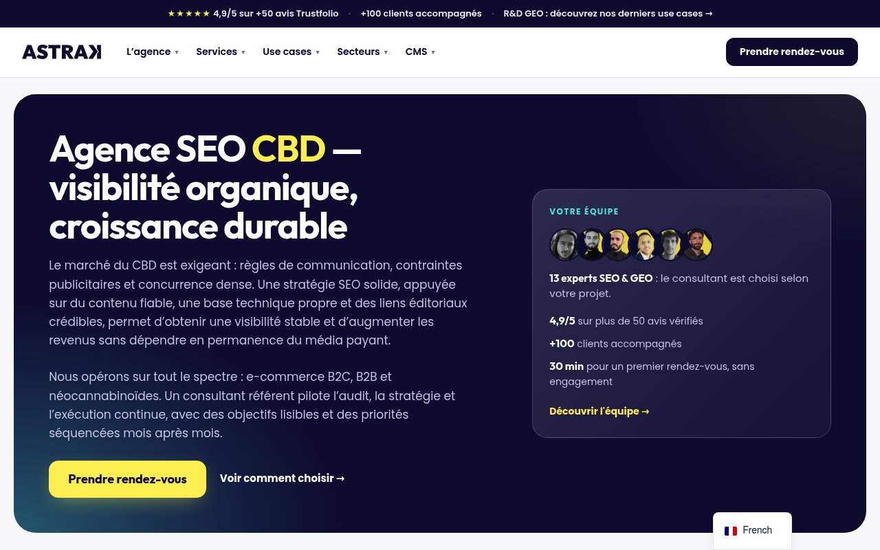 Apercu du site Astrak