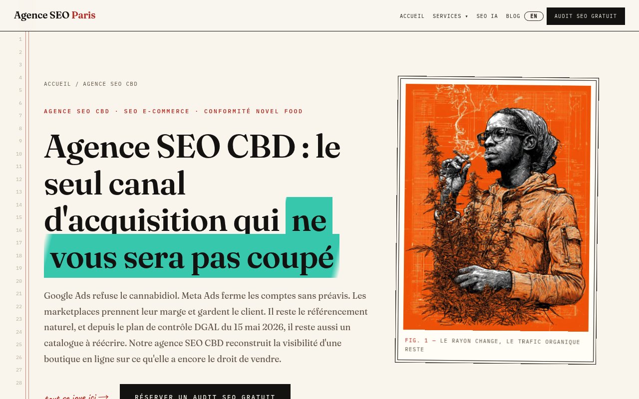 Apercu du site Agence SEO Paris